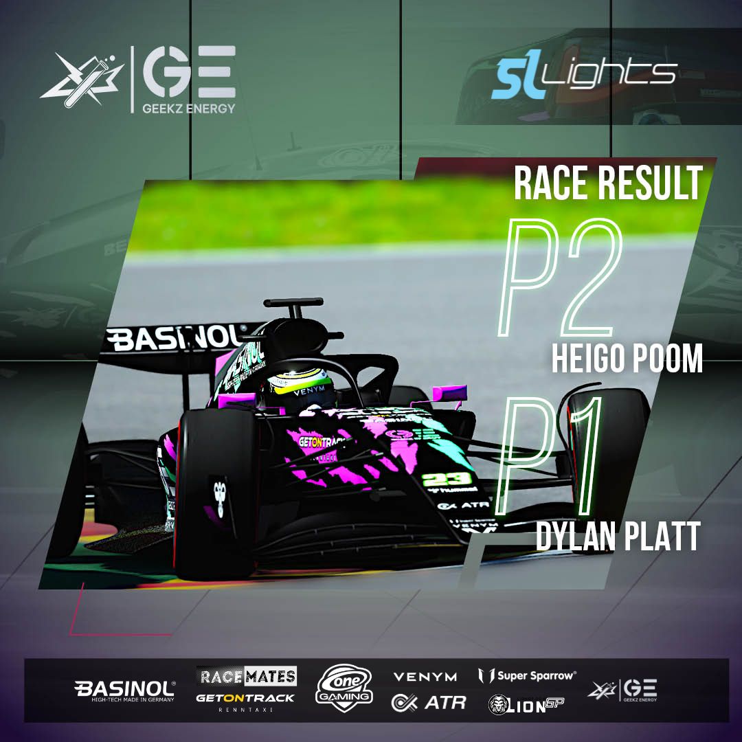 First Win of the season!
First 1-2 in team history in the <a href="/GPVWC/">GPVWC Simracing</a> 
Still the first team ever to win a race in every single season of the Superlights!
