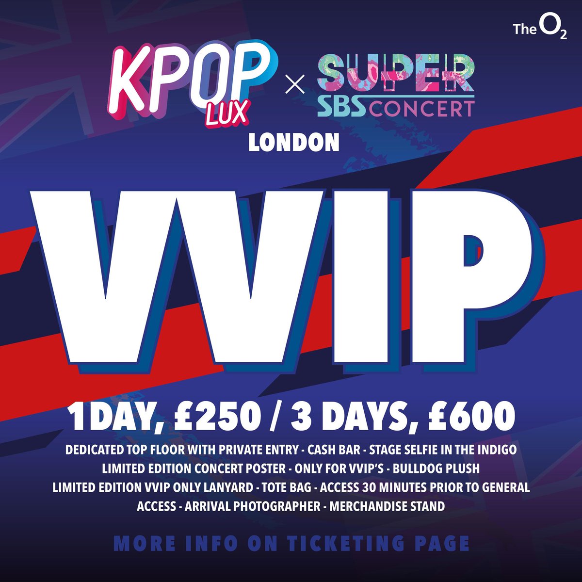 KPOPLUX_'s tweet photo. 💫 Level up your #KPOPLUXLondon vibes!
VVIP & VIP Add-ons are available! 🎶✨
#GetTheUpgrade #VIPZone 🎟️🔥 https://t.co/Bofu0ONkSu