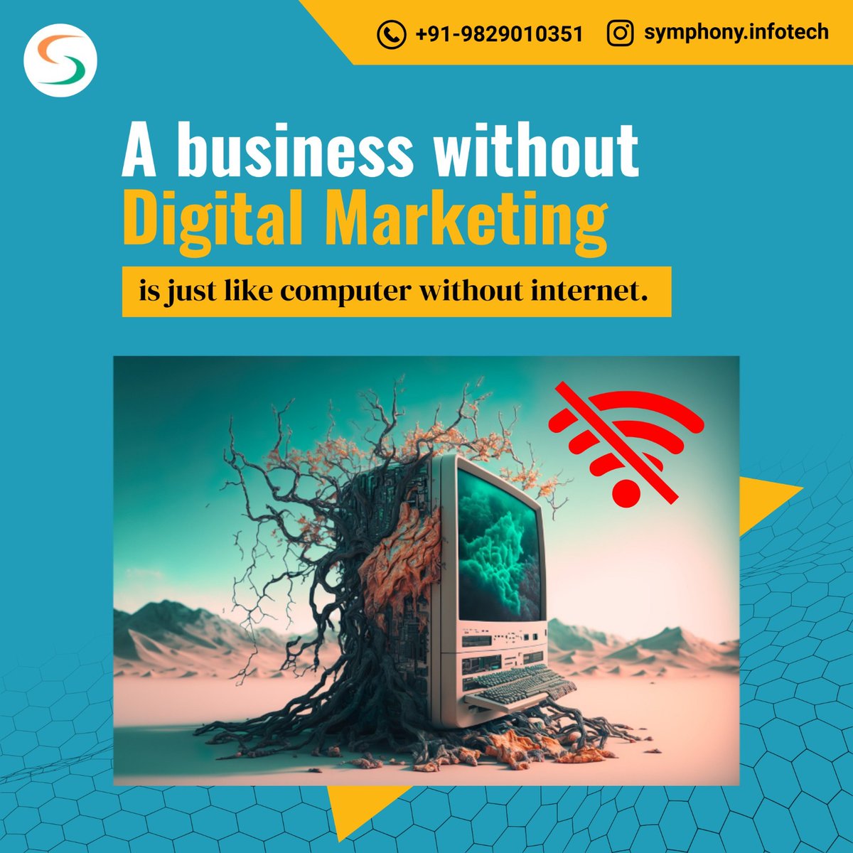 Embrace the digital era, expand your horizons, and connect with a world of possibilities through strategic online efforts.

For more such tips follow
Symphony Infotech

Reach out to discuss your growth plan.

👉 Call or whatsapp :- +91- 98290 10351

#DigitalMarketingEssentials