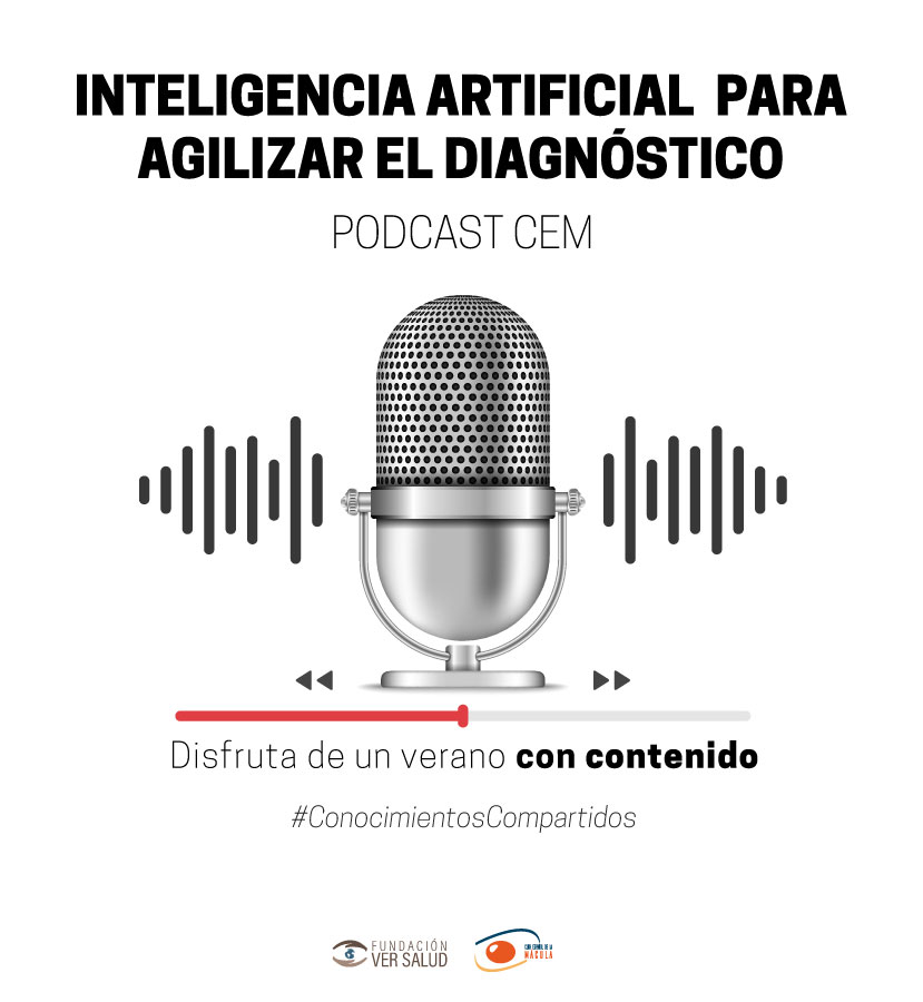 Club_Esp_Macula's tweet photo. ¿Tienes unos auriculares a mano? Te invitamos a escuchar el podcast "Inteligencia Artificial para agilizar el diagnóstico" en 👉https://t.co/FItOPRh2WO #ConocimientosCompartidos #VeranoconCONTENIDO https://t.co/Yb3RNMbUOA