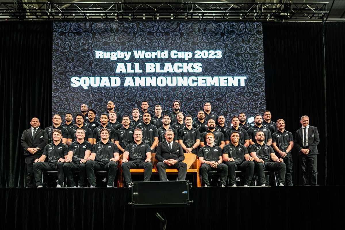 All together 🖤 Your #AllBlacks squad for the Rugby World Cup 2023

#Benchforall #RWC2023