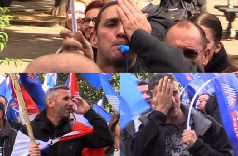 sale_gose's tweet photo. @GG_RMC #paysdecons et de #fachos La plupart des victimes de cette #arme était des manifestants pacifique et en plus les #bourreaux se sont permis de se foutre de leurs #gueules après alors #mangezvosmorts https://t.co/xudjkt4epL