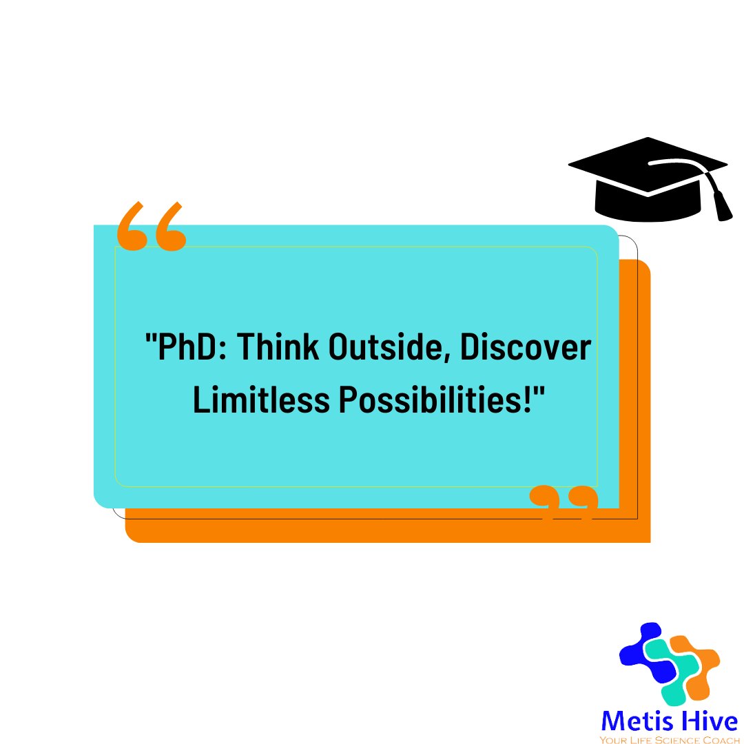 MetisHive's tweet photo. "PhD candidates, open your minds wide,
Jobs await beyond academia's stride!
India's darkness shall be shattered,
With knowledge of opportunities that truly matter.
Embrace the industry, let society's doubts perish,
Prove them wrong, your intellect they'll cherish!
#PhDCareers https://t.co/H9S3zvmyyf