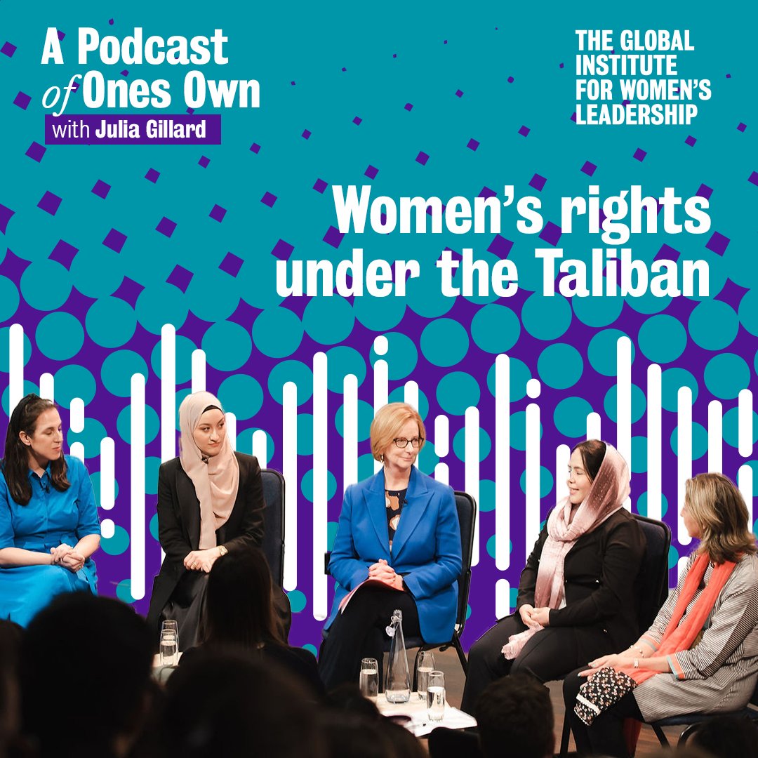 And listen to the latest episode of A Podcast of One's Own to hear more about the plight of women in Afghanistan under the Taliban: kcl.ac.uk/giwl/podcast [2/2]