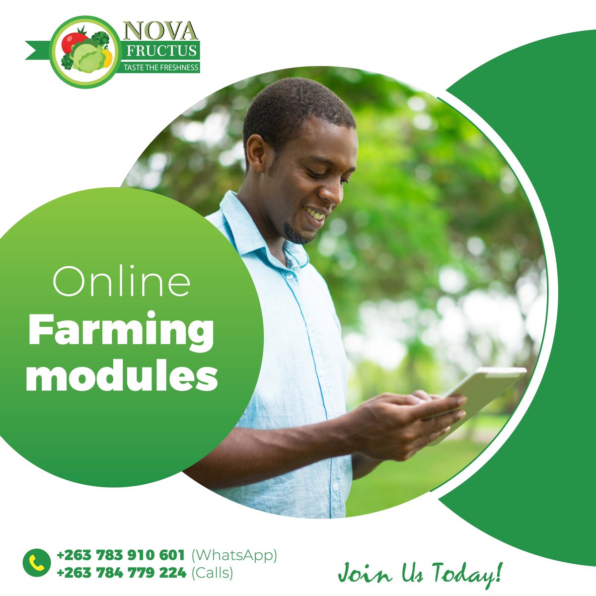 NovaFructus's tweet photo. Join us today and learn everything about farming . We offer physical and online farming lessons.
#novafructusfarming #farminglessons #onlinefarmingmodules #learnfarming #murimiwanhasi #zimfarmers https://t.co/Snzokptthm