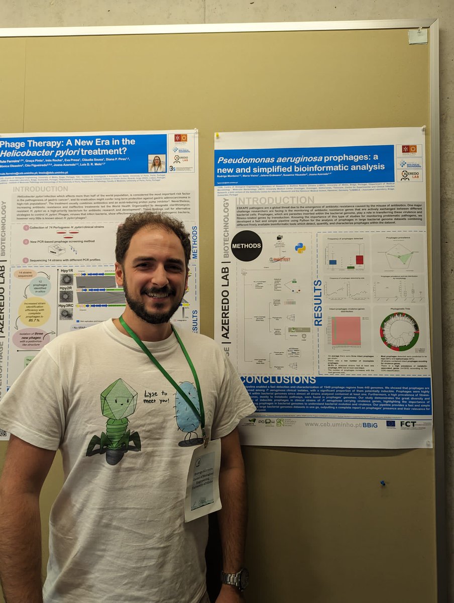 Azeredo Lab (@azeredolab) on Twitter photo Our group is very well represented at #EvergreenPhage2023. <a href="/ferreira_rute2/">Rute Ferreira</a> and <a href="/rp_monteiro19/">Rodrigo Monteiro</a> have their posters on H. pylori phages and P. aeruginosa prophages, respectively. If you 're there, go and meet them 👍 Our group is very well represented at #EvergreenPhage2023. <a href="/ferreira_rute2/">Rute Ferreira</a> and <a href="/rp_monteiro19/">Rodrigo Monteiro</a> have their posters on H. pylori phages and P. aeruginosa prophages, respectively. If you 're there, go and meet them 👍
