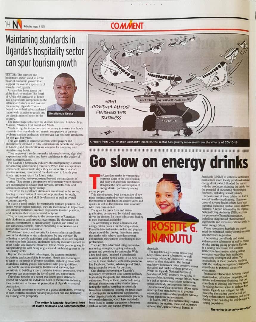 🚨 Urgent intervention needed! 
My view in today's @newvisionwire 

Strengthening quality control measures & enhancing regulatory oversight is crucial to safeguarding consumer safety.Let's demand stricter enforcement & edn to protect our young p'ple. 
#HealthMatters 
#YouthSafety