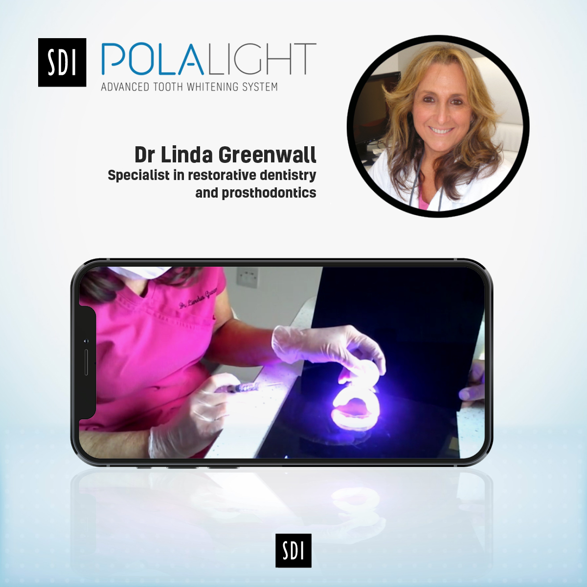 SDI Pola Light is the latest clinician-approved, at-home whitening system with LED technology that delivers results in just 5 days. 

Watch Dr Linda Greenwall discuss how Pola Light boosts take-up and compliance:
youtube.com/watch?v=RzMY5h… 

#toothwhitening