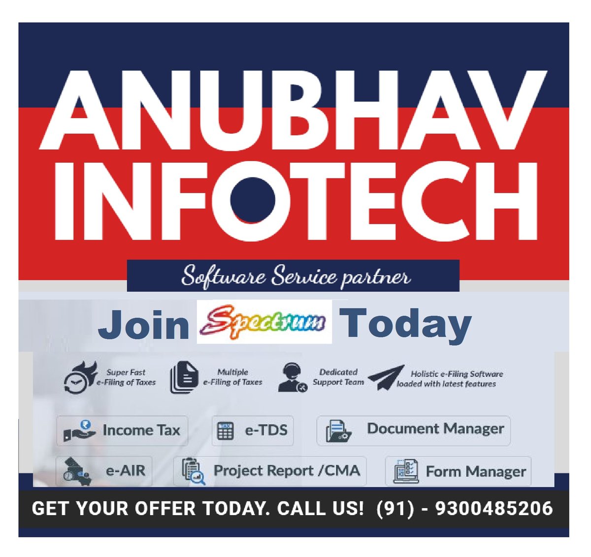 YogeshB17525771's tweet image. #anubhavinfotech by #spinesoftware in #Serving the #Chartered #Accountants by #making #Accounting &amp;amp; #compliance #easy #quick and #smart.
We #helps in #saving #time for the #things that #matter.#india