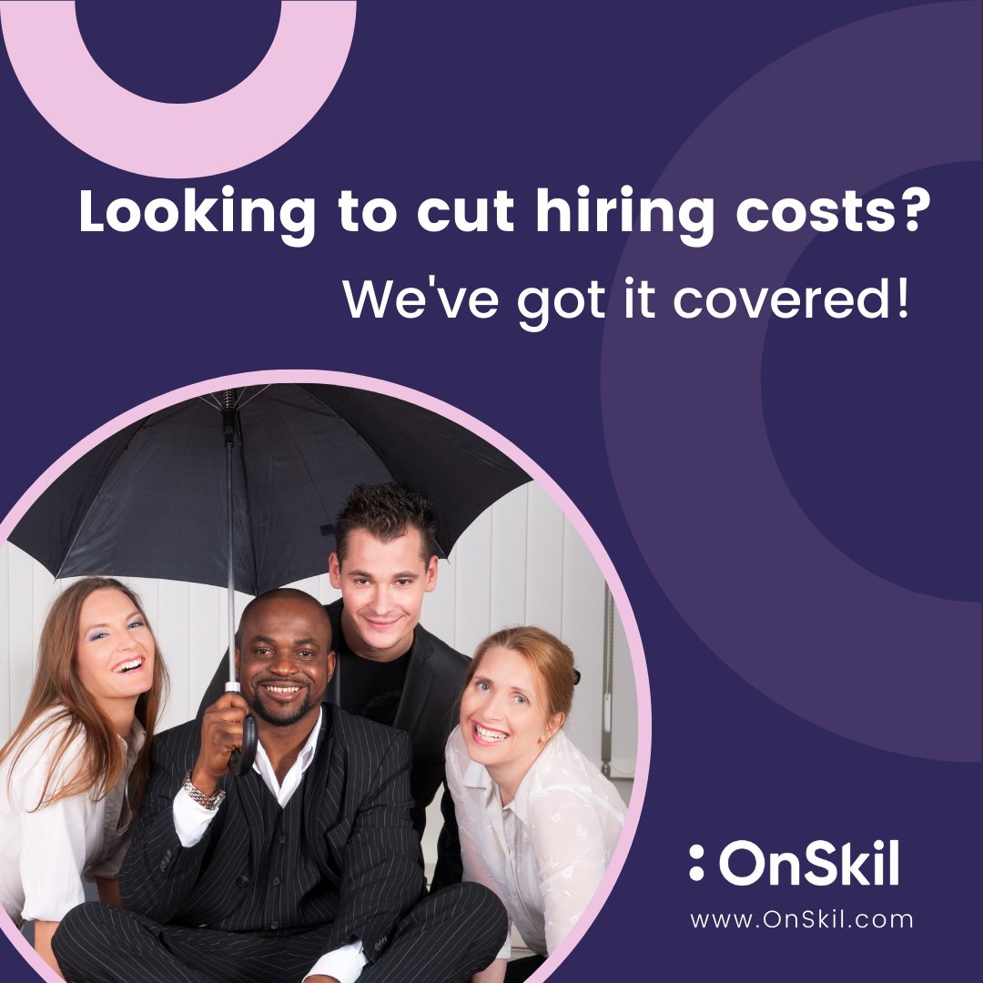 Start #hiring candidates using our advanced technology OnSkil.  Huge savings, on average, £9K per hire! 

Get great candidates delivered directly to your dashboard without any resourcing!

Want to learn more, contact us at info@onskil.com
#HR #IT #Recruitment