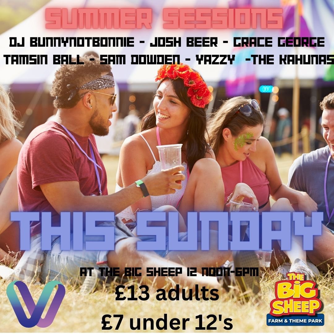 ☀️ 4 DAYS TO GO ☀️

Head to the website to get your tickets
thevoicefm.co.uk/vouchers1/cat/…

#SummerSessions #NorthDevon #LocalMusic #LocalRadio #DJBunnynotBonnie #GraceGeorge #TamsinBall #TheKahunas #JoshBeer #SamDowden #Yazzy #TheBigSheep