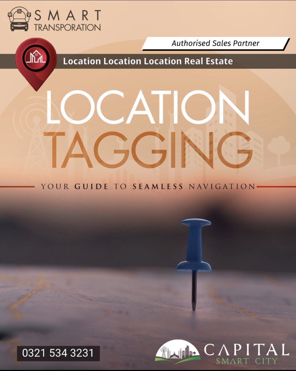 Location Location Location Real Estate (@csc_lsc) on Twitter photo With Location Tagging, finding your way around becomes effortless, saving time & eliminating stress. Let Smart Transportation be ultimate guide, making your life easier, more productive, and ensuring you never miss a beat
#locationlocationlocation 
#smartcity #capitalsmartcity With Location Tagging, finding your way around becomes effortless, saving time & eliminating stress. Let Smart Transportation be ultimate guide, making your life easier, more productive, and ensuring you never miss a beat
#locationlocationlocation 
#smartcity #capitalsmartcity