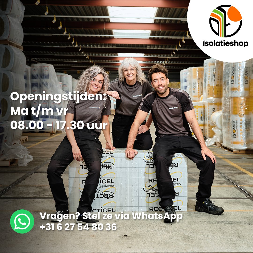 Bouwvak regio Noord is van start! Of je deze zomer nou doorwerkt of je welverdiende rust pakt. Bij de Isolatieshop staan we elke werkdag voor je klaar.

#bouwvak #zomervakantie #bouwvaknoord #isoleren #isolatie #isolatieshop #isolatiemateriaal