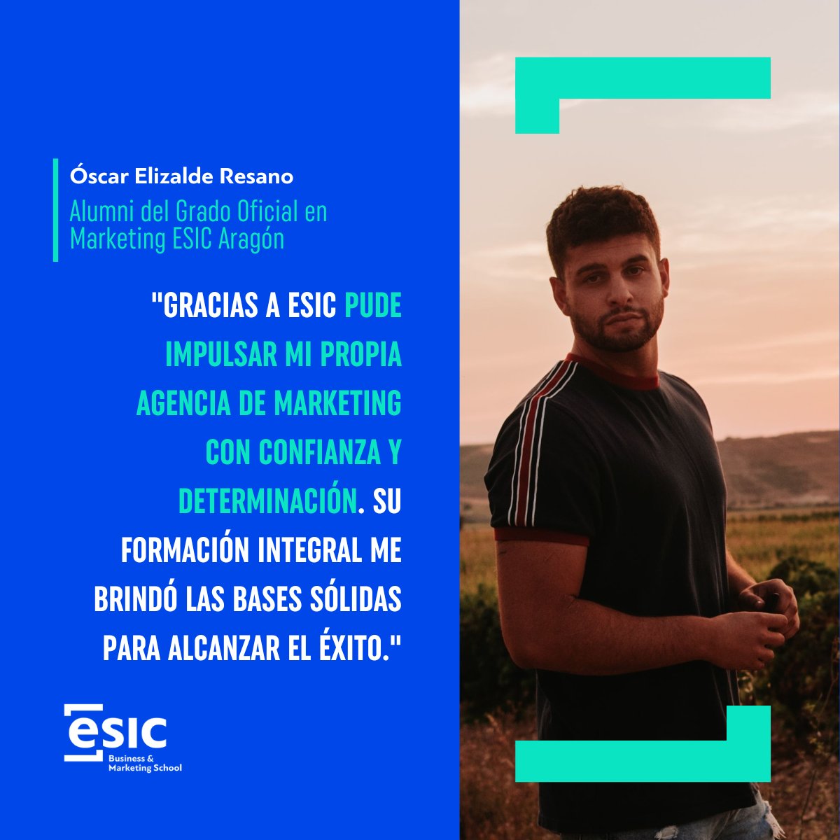 esiczaragoza's tweet photo. 🚀 ¡Es muy gratificante ver el crecimiento de Oscar! #EsicAlumni del Grado en #Marketing de #EsicAragon
👍 ¡Su dedicación y creatividad han impulsado el éxito de su agencia de marketing 𝗢𝗘𝗥, brindando soluciones innovadoras y propuestas disruptivas
#OrgulloEsic #TalentoEsic https://t.co/CFigT4qt6W