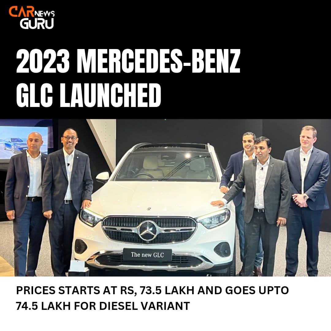 CarNewsGuru1's tweet photo. 2023 Mercedes-Benz GLC Launched, Prices Starts At Rs, 73.5 Lakh and Goes Upto 74.5 Lakh For Diesel Variant
#Mercedes #MercedesBenz #News #MercedesCars #IndianCars #CarNewsGuru #Cars https://t.co/3lfYzfVIXL