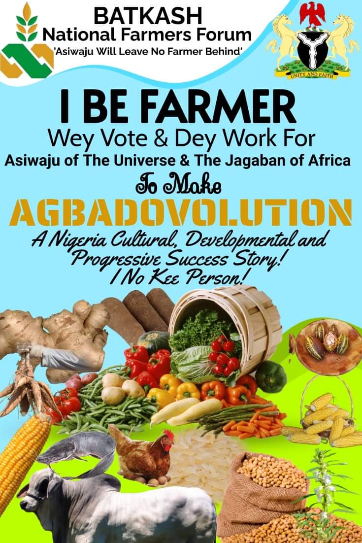 OfficialAFFLag's tweet photo. Make Nigeria Work. 

The Jagaban of Africa Has Always Battled For Nigeria First! Nigeria Only!! And Nigeria Always!!! 

We Continue To Stand On His Mandate.
@OfficialSKSM
@femigbaja
@seyitinubu

#LeaveNoFarmerBehind https://t.co/I8WG43zF44