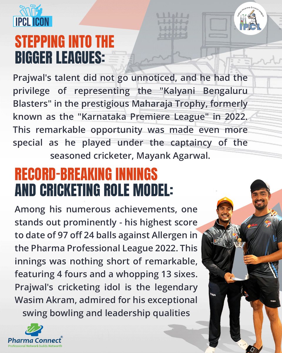 PharmaConnect's tweet image. We at Pharma Connect are proud to witness the cricket skills of few magnificent players during the Indian Pharma Cricket League Season 2 tournament. Read to know more about the journey of one such outstanding performer!
 pharmaconnect.co.in
#cricket #ipcl #pharmaconnect