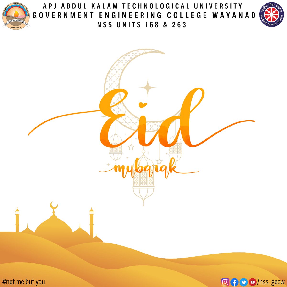 nss_gecw's tweet photo. May this Eid al-Adha bring peace, happiness and prosperity to everyone.

NSS GECW wishes you a cheerful and spiritual Eid ul Adha Mubarak.🌙🤍

#eiduladha
#nss_gecw
#gecw https://t.co/c5WwTp3aLJ