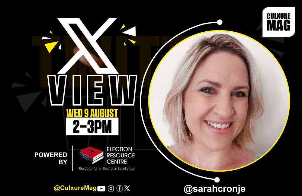 CulxureMag's tweet photo. #ElectionZW : #XView 🚨
Today we are joined by @AdrianRMoyo from 11AM -12 Noon, from 2PM -3Pm we chat to @sarahcronje
Do join us for these conversations!!!
We are Powered by @ercafrica
#CulxureMag https://t.co/NphzYVd1MK