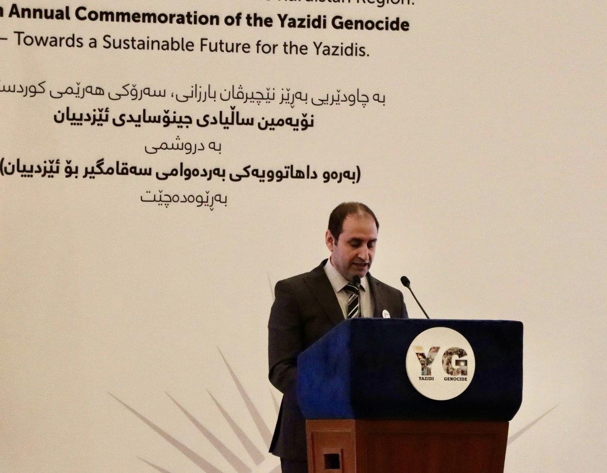 The commemoration of the #yazidi #genocide is one day; after that, most people will go back to their business but the survivors will remain alone and continue suffering from what happened to them and their families