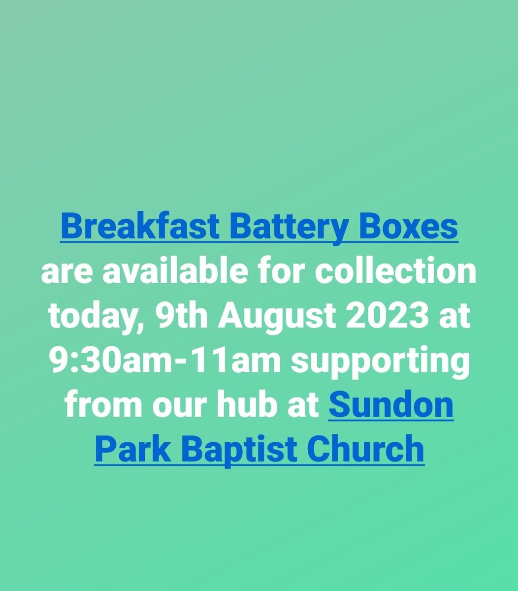 Breakfast Battery Boxes (@notofoodpoverty) on Twitter photo 