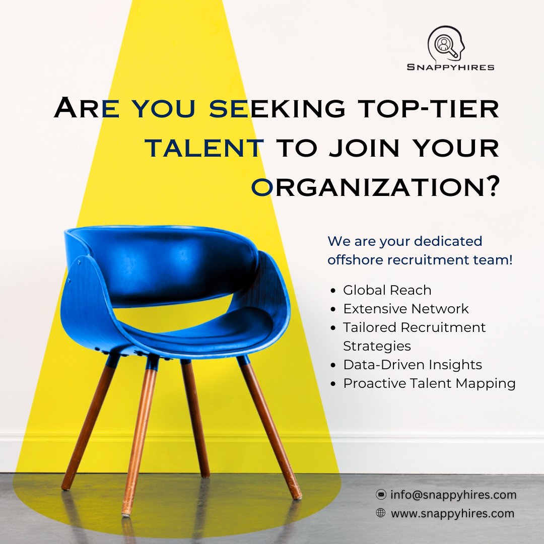 snappyhires's tweet photo. Finding the Perfect Fit for Your Team! 

At Snappyhires, we bring more than just standard recruitment solutions. 

Reach out to info@snappyhires.com and discover how we can transform your team-building journey.
Visit us : https://t.co/lI0NIWGrqs

#OffshoreRecruitment https://t.co/wsY8L7FY6s