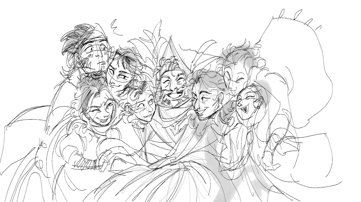 Troupe? Troupe as in circusmen? Well technically not really they're really just a ragtag group of silly vagabonds that are partly alchemists and partly insane and partly people with insane knowledge abt alchemy and magic but they mean well!!!!! They r fambmily :3 