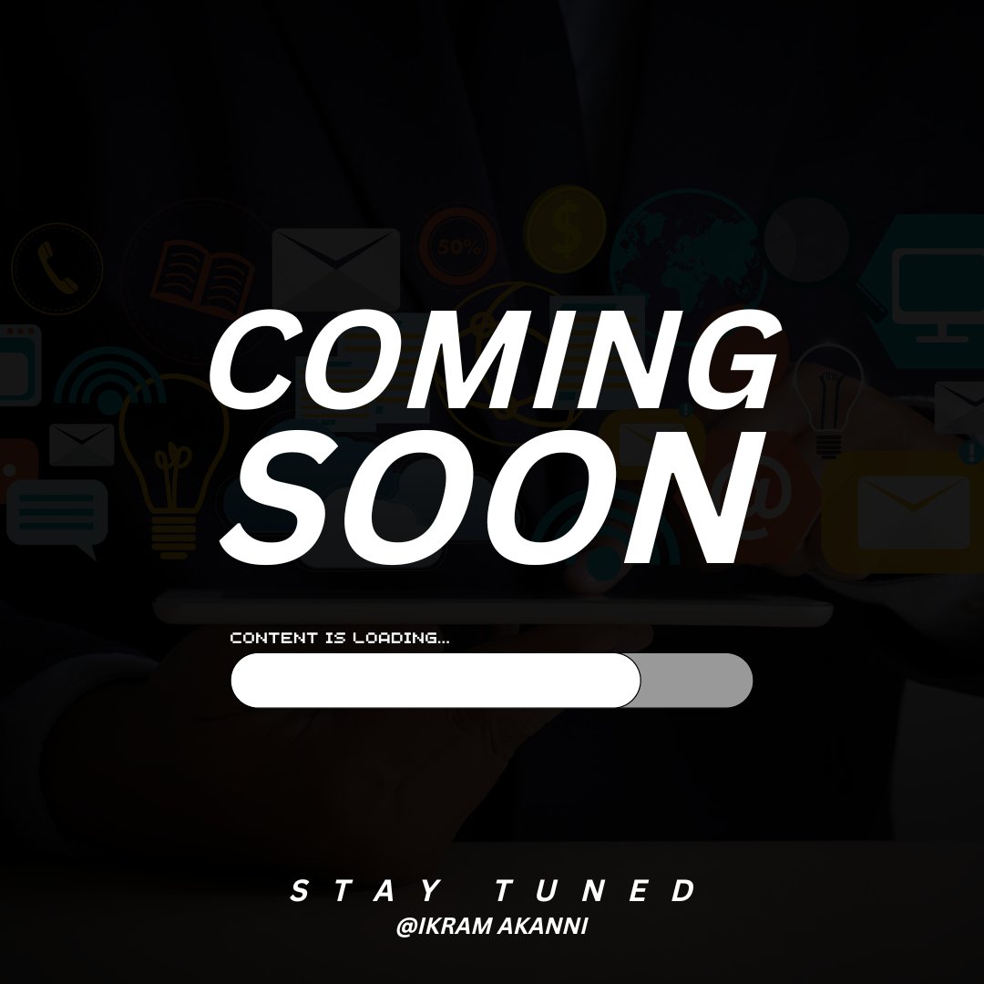 Watch This Space!

#ComingSoon
#CareerChallenges
#CareerAdvice
#WorkplaceStories
#DigitalMarketing
#SocialMediaMarketing