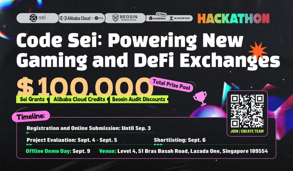 haranadhasai's tweet photo. 2/3
#SeiNetwork
#Sei
If you are a Defi or gaming builder, then participate and win a chance from the pool prize of $100k
Register here https://t.co/4iwWGn8BBh https://t.co/39bpO4Mgew