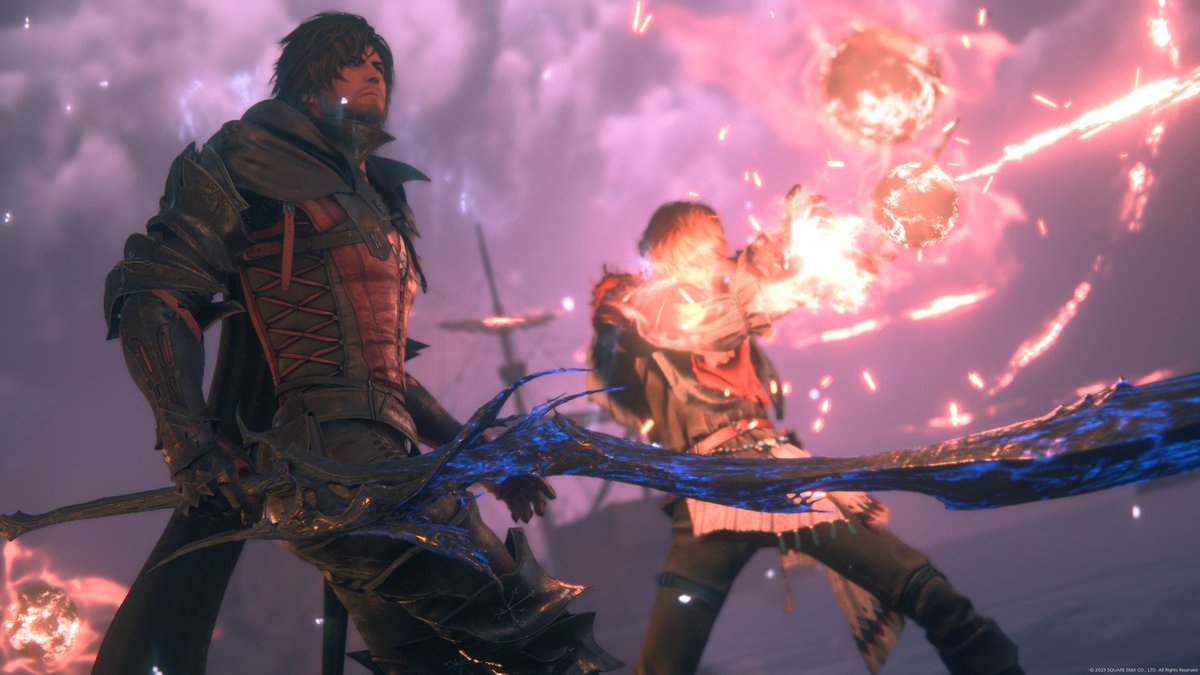 MARSLAVE's tweet photo. #FF16  #FF16PhotoMode  Clive &amp; Joshua 🌹🌹 https://t.co/r4SthYxJ02