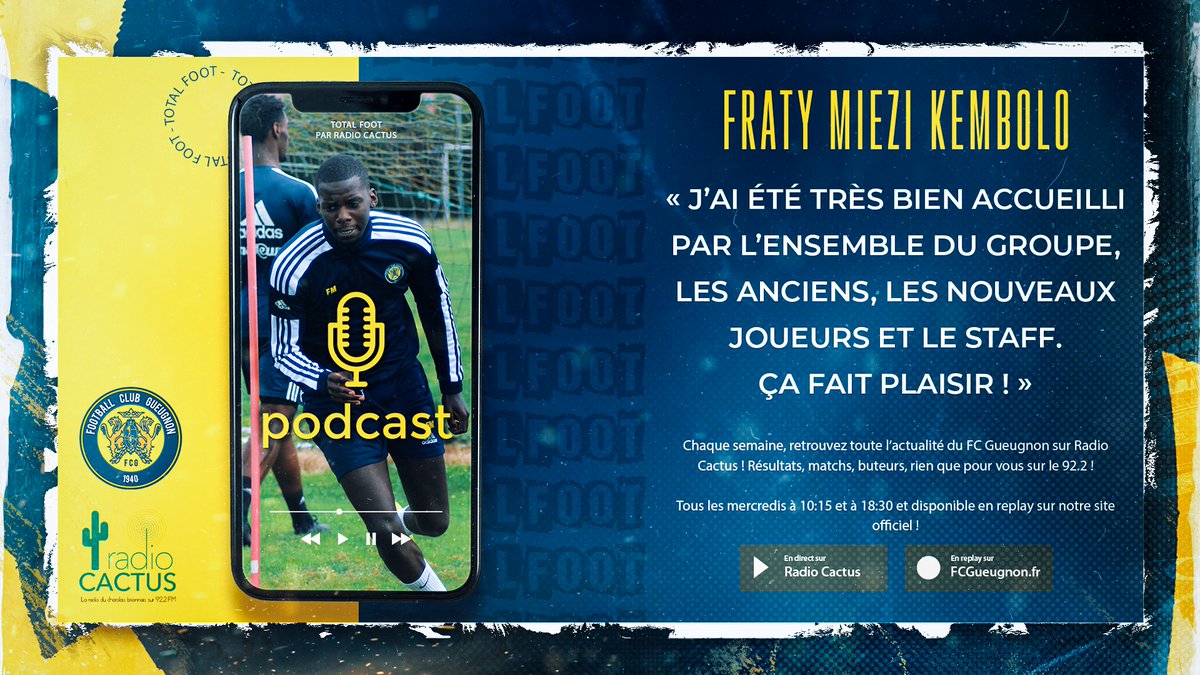 FCGueugnon_Off's tweet photo. 🟡🔵 #TotalFoot | 🎙️ 𝗙𝗿𝗮𝘁𝘆 𝗠𝗶𝗲𝘇𝗶 𝗞𝗲𝗺𝗯𝗼𝗹𝗼 : « J'ai été très bien accueilli par l'ensemble du groupe, les joueurs comme le staff. Ça fait plaisir ! »
🔎 Les réactions de 𝗔.𝗡𝗷𝗼𝗰𝗸, 𝗔.𝗖𝗵𝗮𝘂𝘃𝗲𝘁 et 𝗚.𝗖𝗹𝗼𝗽𝗶𝗻 sur : https://t.co/LYr9IuUPSk https://t.co/SbyP7xb0zi