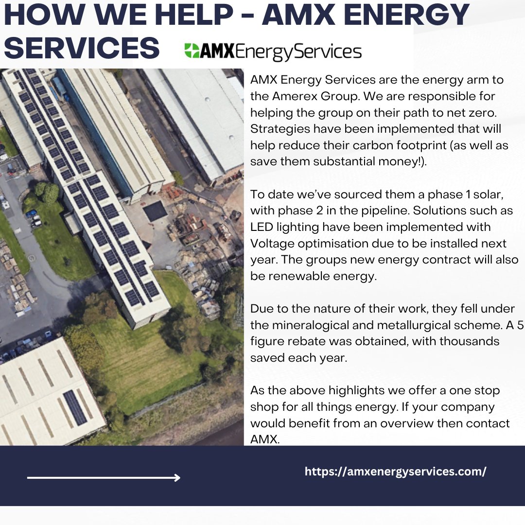 AmxEnergy's tweet photo. We are the energy side of The Amerex Group ⚡

The group consists of Buy Metal Online + Amerex Steel + AMX Transport.

Learn more about The Amerex Group below 👇 https://t.co/gMgjBlEwcL
