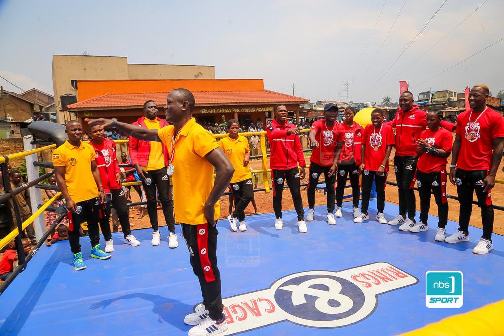 rahmk12's tweet photo. Today Morning, It was pure joy & excitement at KYAMYS, BWAISE as the community welcomed @UgandaBombers’ boxers after their excellent display at the recently concluded #AFBC2023
With 17 representatives, Uganda secured 7 medals (2 silver & 5bronze)..
1/
📸; @NBSportUg | #UBCL https://t.co/YCAS0vggED