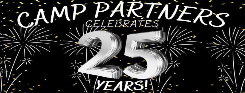 PartnersPIP's tweet photo. Camp Partners celebrates its' 25th anniversary this year! And we'd love to hear your memories from camp!

Use #CampPartnersThrivesAt25 when you share a special thought or memory about Camp Partners on any social media platform!

#PIP #PartnersInProgress #CampPartnersThrivesAt25 https://t.co/n3SDYabX2D
