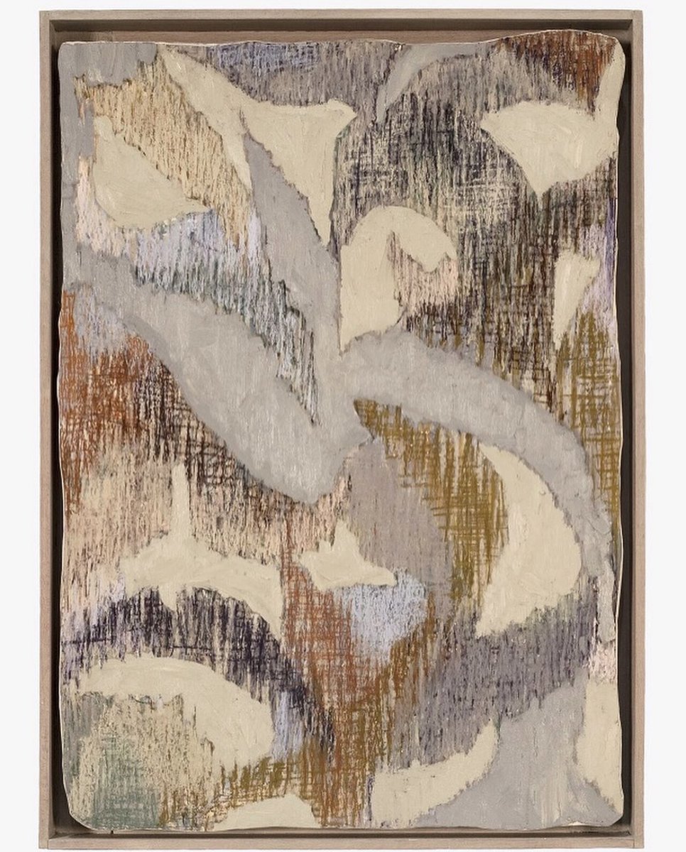 JMPaintingPrize's tweet photo. "I am primarily concerned with making abstract paintings that explore the representation of rhythm and atmospheric conditions in space. I use a combination of deliberate actions and mark making that occur by chance."

Untitled (willow)
By Tomoya Matsuzaki from #JM2018 https://t.co/fqzSq3SQFI