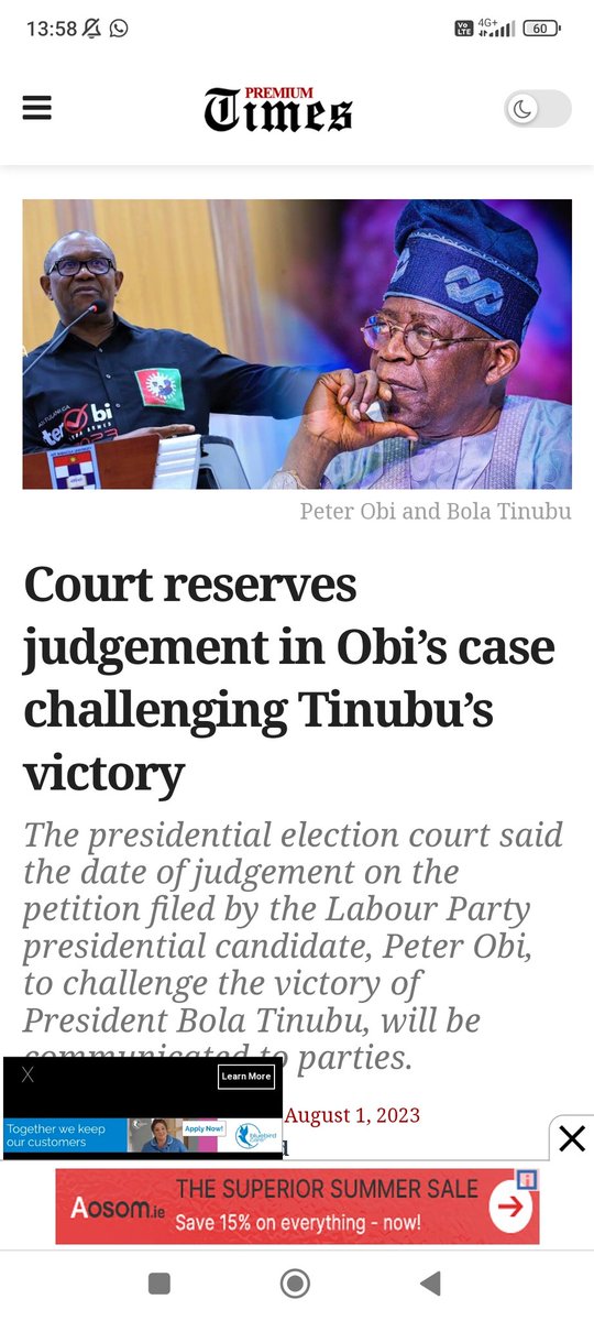 MsKennyDosu's tweet photo. What is going on with the court case Between @PeterObi and @officialABAT  in regards to the Feb 2023 presidential election?

I am reading all kinds online, can someone please explain.

Is the verdict out? https://t.co/o3CN3D2r10