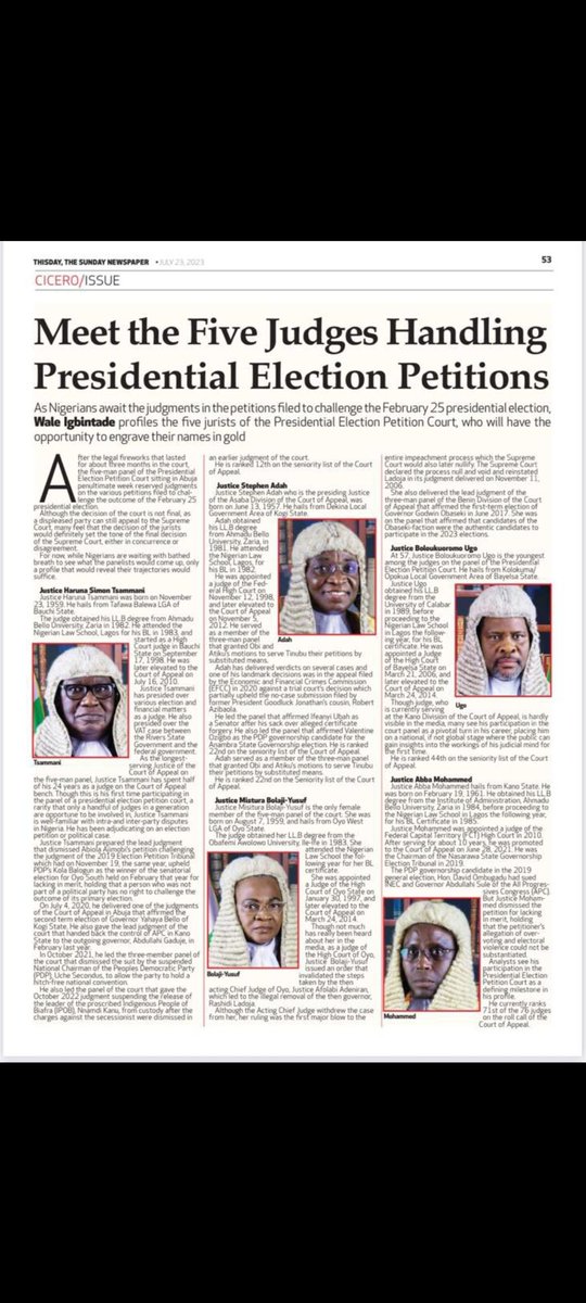 MsKennyDosu's tweet photo. What is going on with the court case Between @PeterObi and @officialABAT  in regards to the Feb 2023 presidential election?

I am reading all kinds online, can someone please explain.

Is the verdict out? https://t.co/o3CN3D2r10
