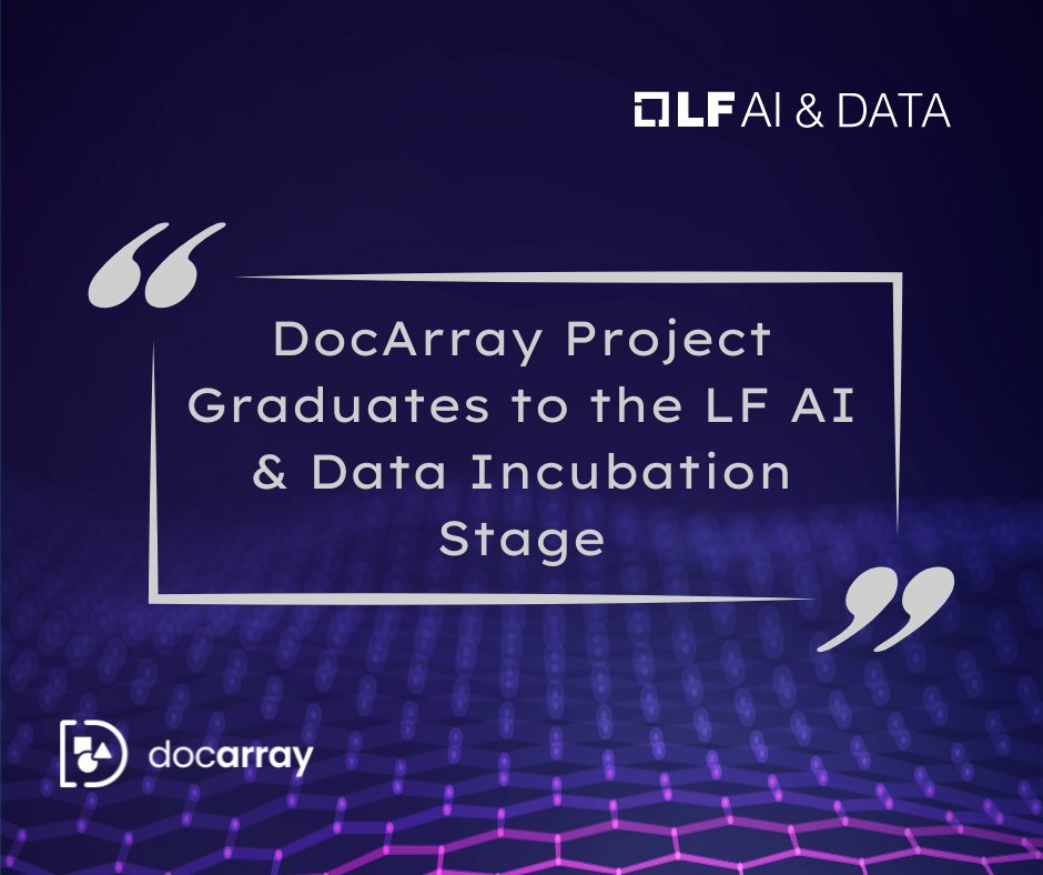 🎉@docarray is now an Incubation Stage project! Their dynamic schemas, vectorDBs integration, and seamless framework compatibility are fueling their journey of success. Join us in celebrating their achievements! 🌟 Read more: hubs.la/Q01ZQdBk0