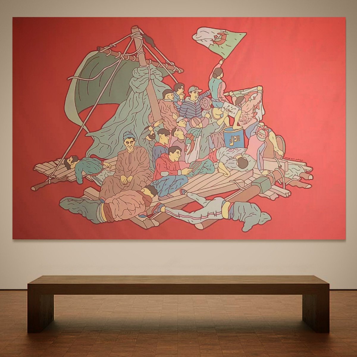 A European museum is interested in acquiring the "Radeau Detourné" 🤫

AGORGI Gallery
300 x 200 cm
Acrylic on canvas