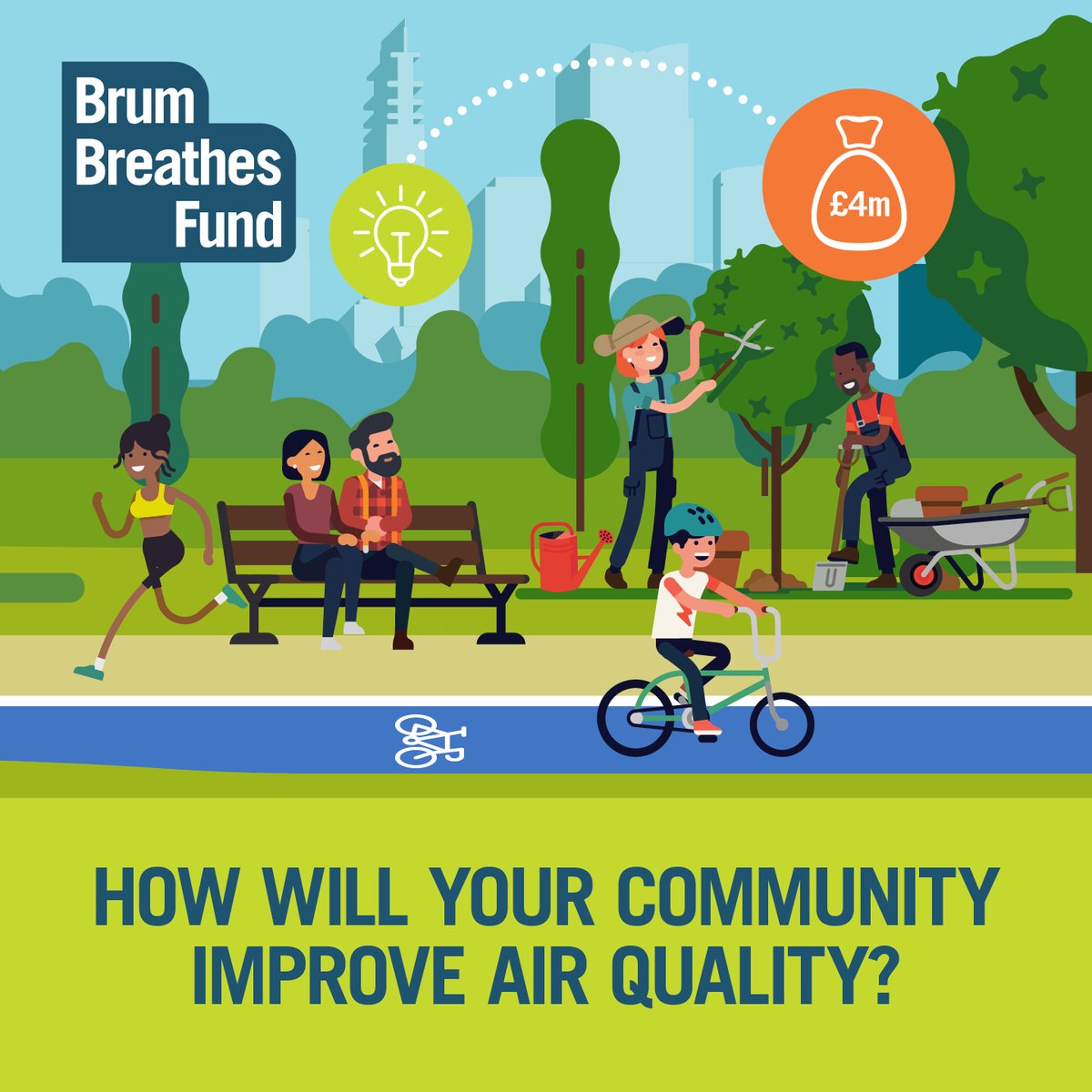 Do you have a great idea to help people change the way they travel and improve air quality? Apply to the #BrumBreathesFund to make it happen!

Find out more at orlo.uk/6Rrpk
