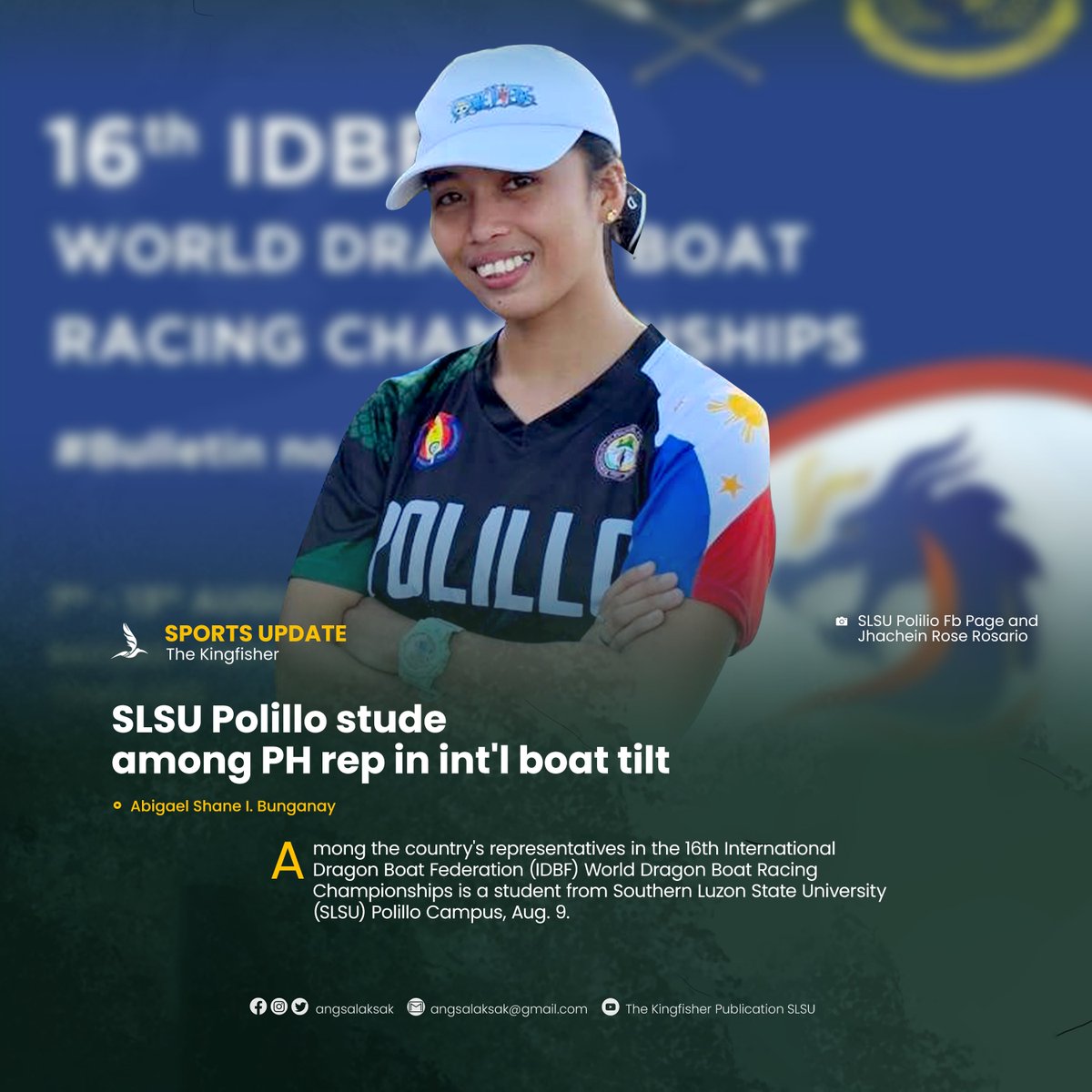 angsalaksak's tweet photo. SPORTS UPDATE | SLSU Polillo stude among PH rep in int'l boat tilt
Link: https://t.co/smUyFtPWB5
// report by Abigael Shane I. Bunganay
#KFSports https://t.co/dgMn7J4hhi