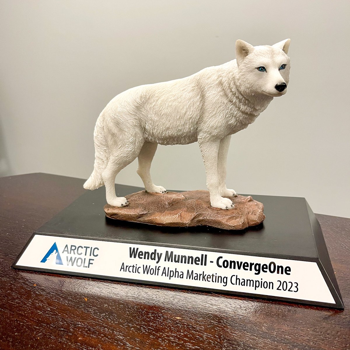 WendyMunnell94's tweet photo. Thank you to our awesome @AWNetworks team for this recognition! Truly honored to receive this and grateful to have run with #ThePack 🐺 in a model partnership over the years while at @Converge_One + @wrightcoreinc. Looking forward to more greatness together! https://t.co/wQHMD5ctiq
