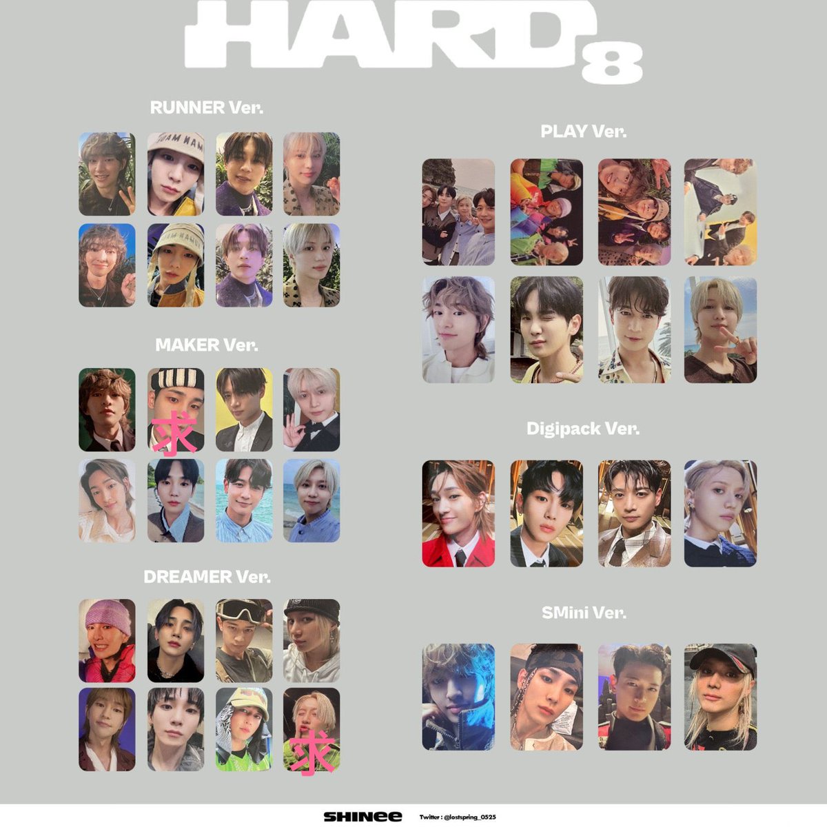 michik5hinee's tweet photo. 【交換お願い���ます】SHINee HARD Everyday is SHINee DAY Piece of SHINE トレカ ポスター 購入特典
譲 1,2枚目 オニュ オンユ キー KEY ミノ ミンホ テミン
求 3,4枚目 キー テミン
すべて異種交換となります。交換方法は相談させてください💎条件合う方はDM、リプライよろしくお願い致します🙇‍♀️ https://t.co/wTgzVDaGTN