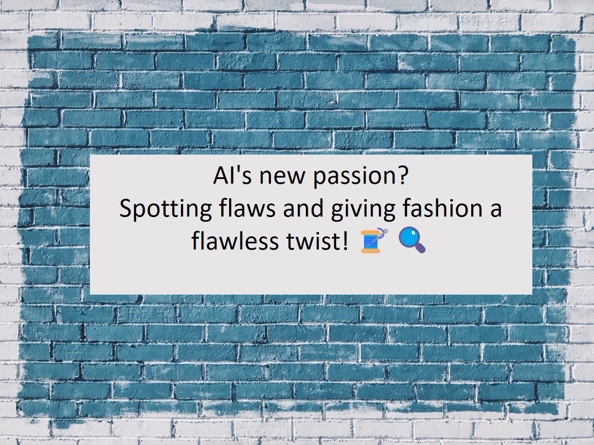 GoodLittleRobot's tweet image. Teaching AI to tell threads apart – because even algorithms can&apos;t resist the allure of fashion!

For more details, write to us on info@goodlittlerobots.in

#FabricInspection #garmentindustry #ai #GLR #fabricdefectdetection #goodthought