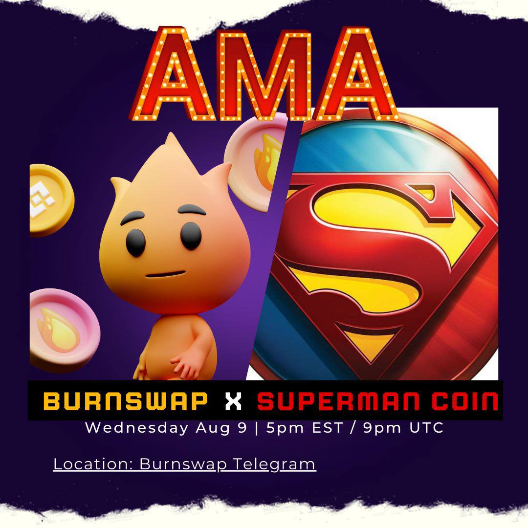 ❓Did you miss doing a 5x from our last Alpha AMA? Then you don’t want to miss the Alpha on Krypton’s native project Superman Coin 🦸‍♂️

This is a highly connected team that will be using their experience to truly bring us something special 🌟 

One lucky participant will also be