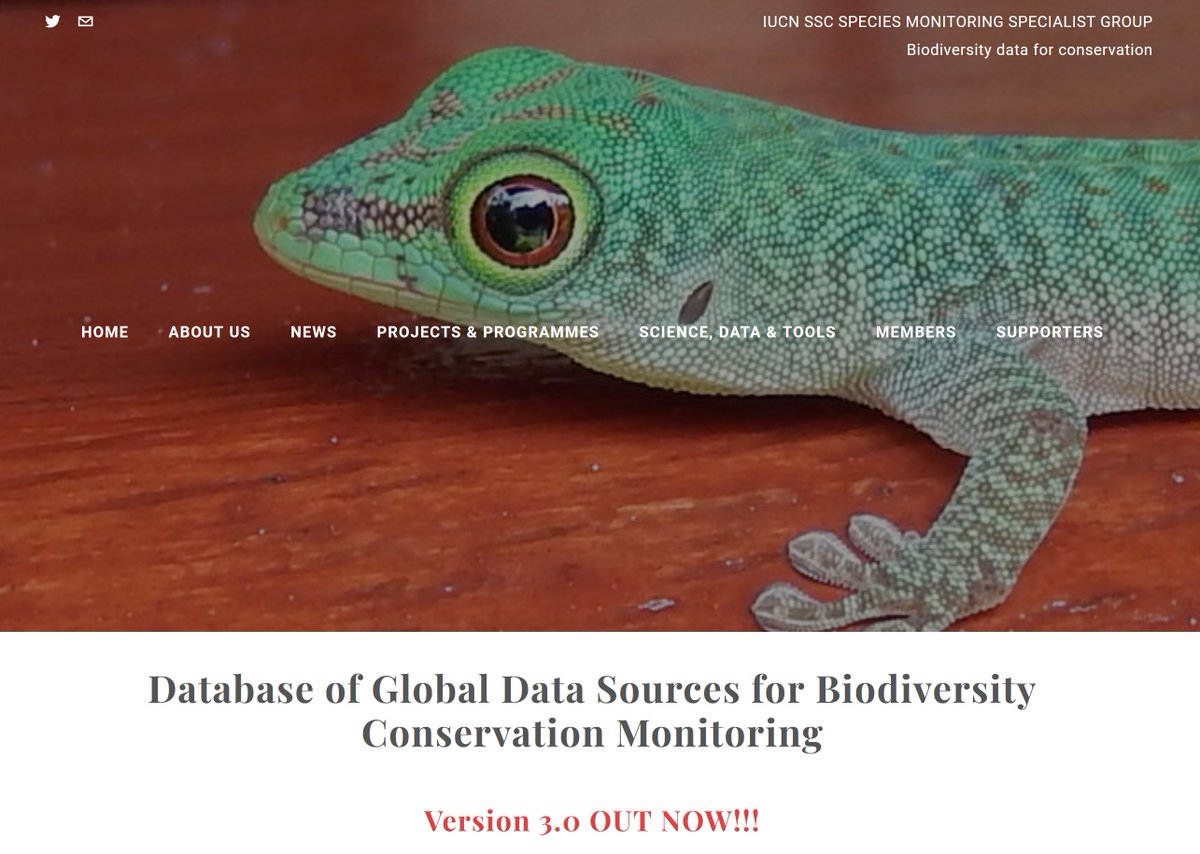 Monitor_Species's tweet photo. OUT NOW: Version3 of our Database of Global Data Sources for Biodiversity Conservation Monitoring with 178 sources of data of potential use in #species #monitoring. 
Thanks to @EtoileNath #AngelaRuizdePaz @carriejstengel @rewild @SNISGeneva for their help
https://t.co/Pbq8sxT5Bh https://t.co/wQbaXWlFlR