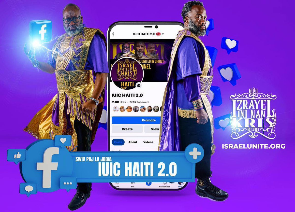 iuic_haiti's tweet photo. Vizite Sit Nou Nan💻👨🏾💻🖥️
🔴 https://t.co/fLP8ugZqTK
……………………………………….
Fè pati paw nan ede pwofèt yo reyini pèp Levi a ankò, swiv IUIC Haiti 2.0 sou Facebook pou nou ka fè verite an kouvri tè a.✊🏿🙌🏿
#Pataje #IUICHaiti🇭🇹 #IUIC #IUICTV #Kòmantè #Rezo #Sosio #Facebook https://t.co/WevAj6OKbS
