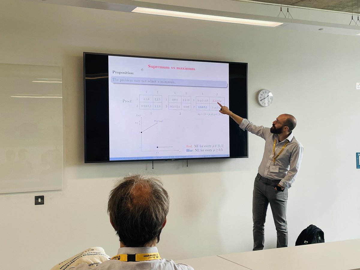 Next session on mixed integer #bilevel #optimization … started by @StefanoConiglio