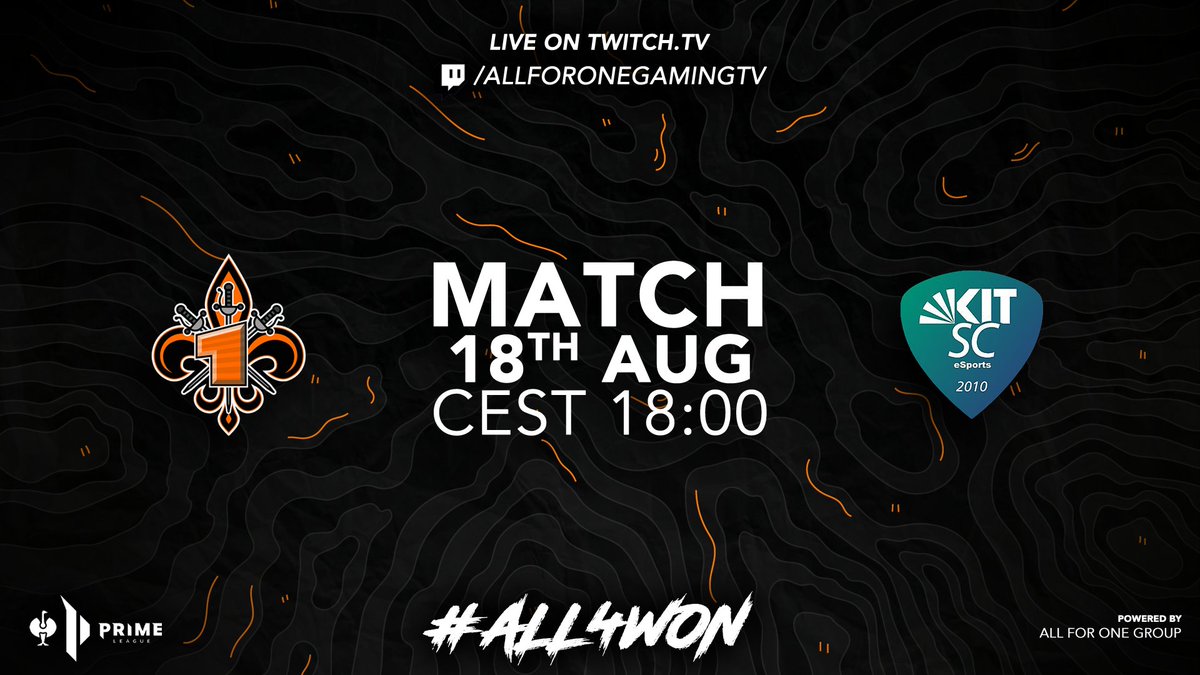 All for One Gaming (@all41_gaming) on Twitter photo Ein Wiedersehen mit alten Bekannten 😈
🆚 <a href="/kitscesports/">KIT SC eSports</a>
⏰ 18:00 Uhr
🎙️ <a href="/jan_l_offiziell/">Jan 'Slics' Lattermann</a> & <a href="/JustKrincy/">Krincy</a>
📺 twitch.tv/allforonegamin…
#All4Div2 Ein Wiedersehen mit alten Bekannten 😈
🆚 <a href="/kitscesports/">KIT SC eSports</a>
⏰ 18:00 Uhr
🎙️ <a href="/jan_l_offiziell/">Jan 'Slics' Lattermann</a> & <a href="/JustKrincy/">Krincy</a>
📺 twitch.tv/allforonegamin…
#All4Div2