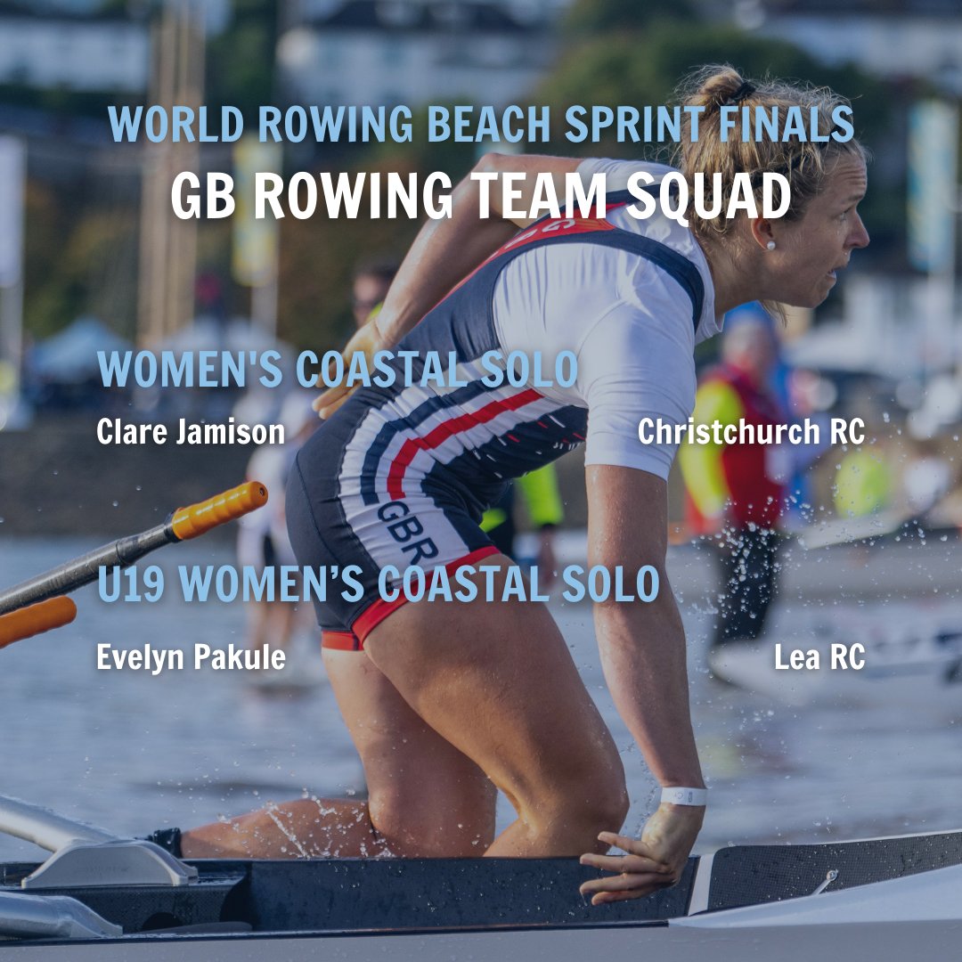 BritishRowing's tweet photo. 📣 GB Beach Sprint Team 2023: Announcement 📣

22 athletes have been selected to represent GB 🇬🇧 at Beach Sprint competitions taking place in September and October 🌊

Find the full team announcement 👇
https://t.co/KHEStPKXaP

#GBBeachSprintTeam #SeeYouOnTheBeach https://t.co/mdQdFZZPTA